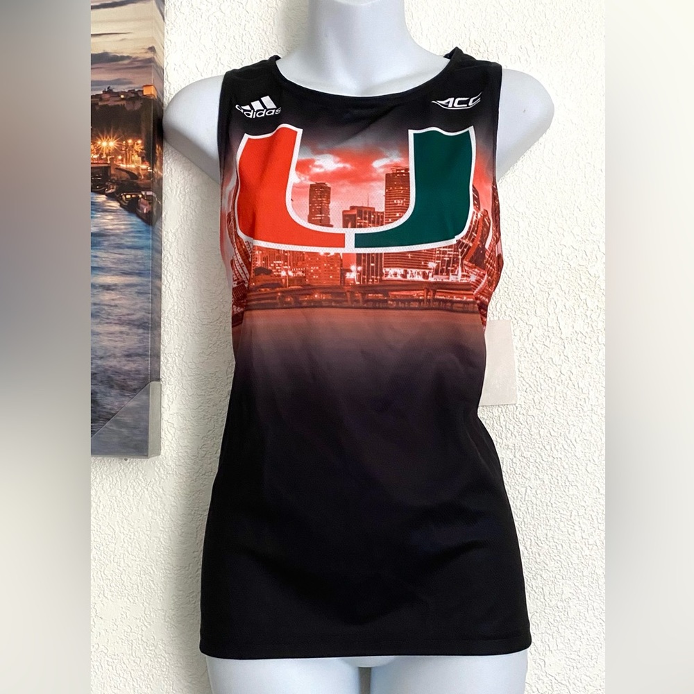 2021 Miami Hurricanes Adidas
Tennis Jersey Shirt Team